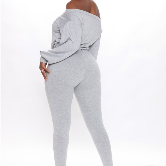 Heather Grey Jumpsuit - Picture 3 of 3